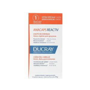 مکمل آناکپس دوکری ری اکتیو RE ACTIVE ضد ریزش مو و تقویت ناخن 90عددی (دوره کامل 3 ماهه)