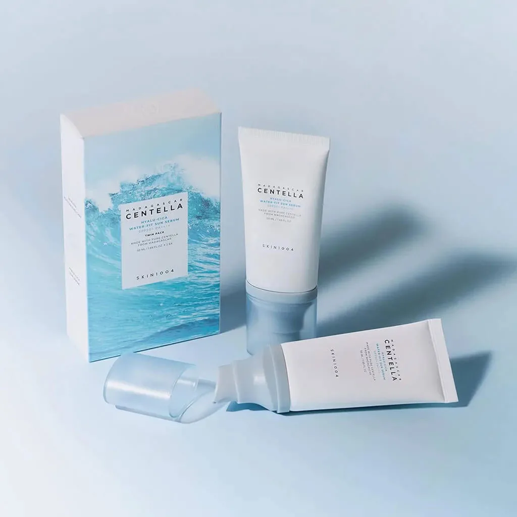 ضد آفتاب سنتلا اسکین 1004 اصل کره جنوبی بی رنگ SPF50 دو حجم